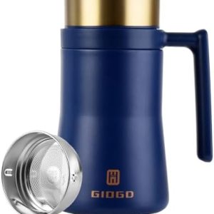 Insulated Coffee Mug - 16oz Stainless Steel Travel Tumbler for Hot & Cold Drinks - Perfect for Coffee Lovers - Leak-proo