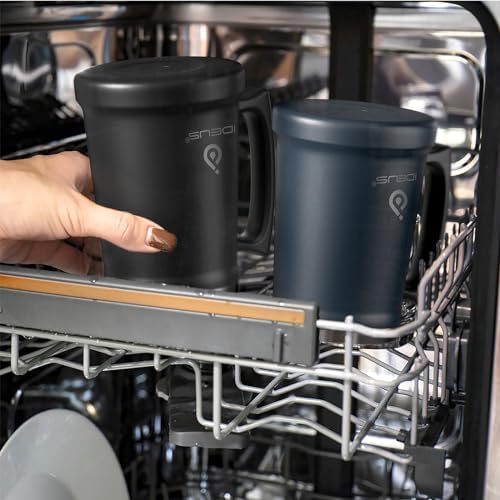 Ideus Insulated Beer Stein - 24oz Double Walled Stainless Steel Mug for Cold Drinks - Perfect for Parties and Outdoor Ga